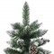 vidaXL Christmas Tree Green and White PVC, Steel Large Collapsible